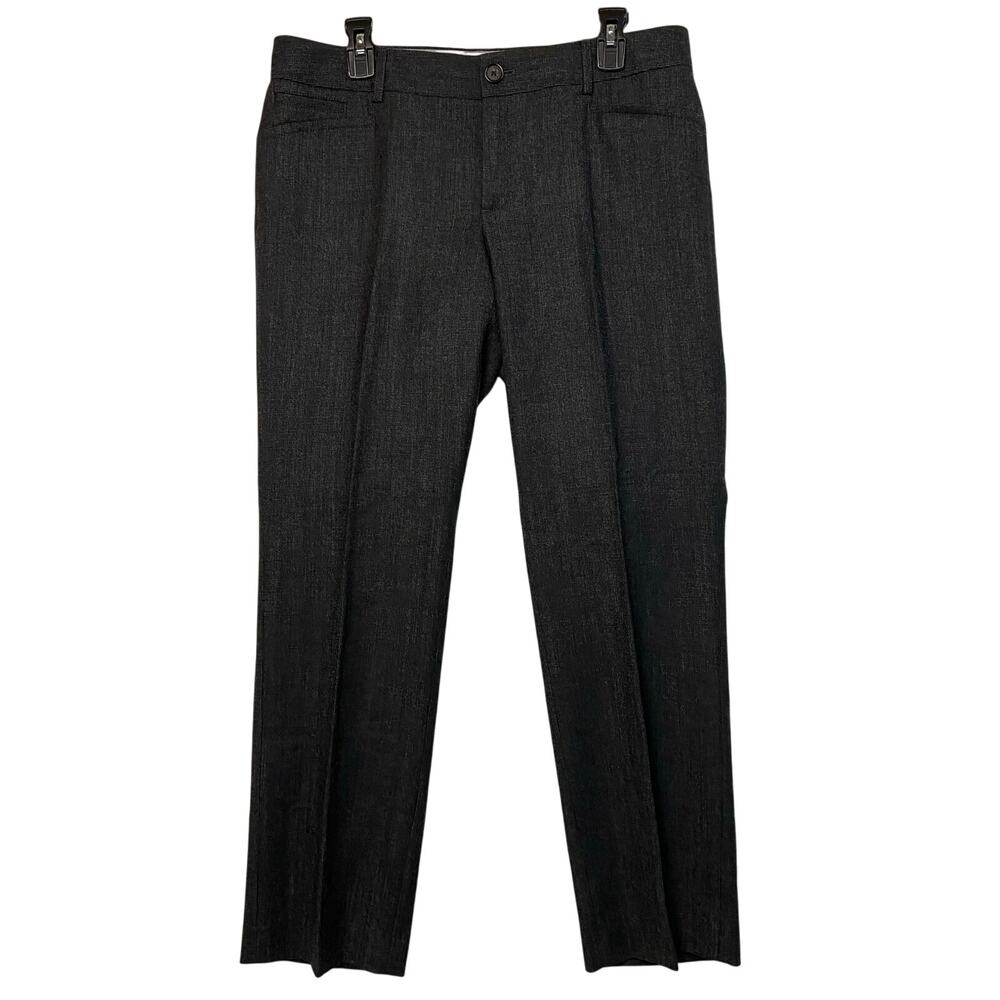 Banana Republic Women Logan Wool Stretch Straight Leg Minimalist Career Pant 12P